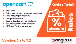 Order Total Discount for OpenCart 2.x - 3.x - 4.x