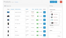 Easy Search Admin - Products and Categories