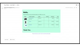 Cart alert