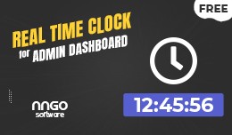 Real Time Clock For Admin Dashboard