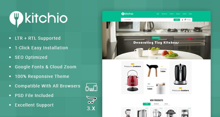 Kitchio - Kitchen Store OpenCart Responsive Theme