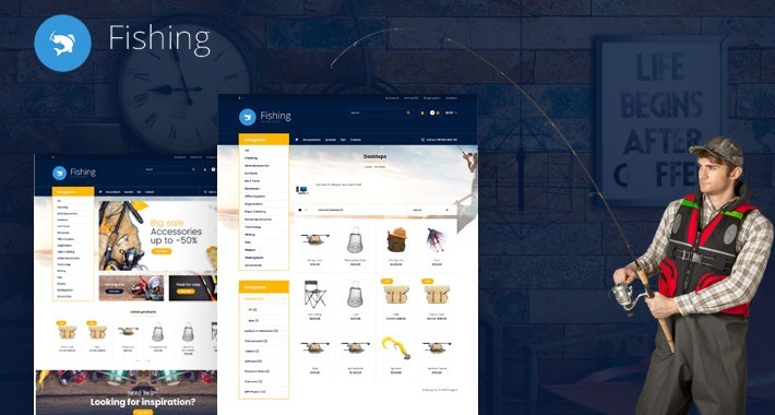 Fishing Multipurpose Responsive OpenCart 3.X