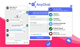 AnyChat - all-in-one support button with livechat