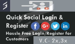 Quick and Social Login/Register PRO