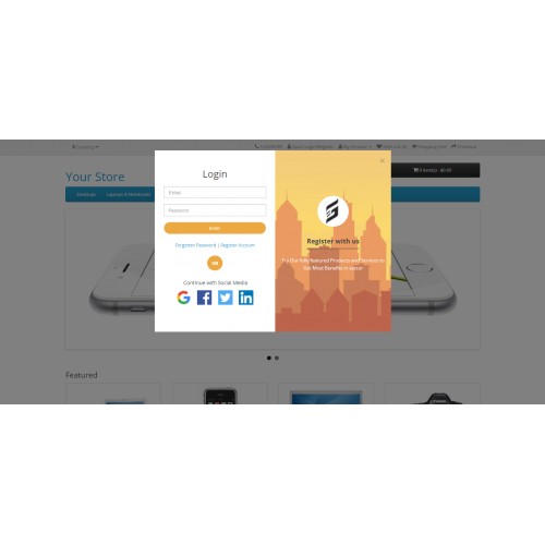 Opencart Quick And Social Login Register Pro