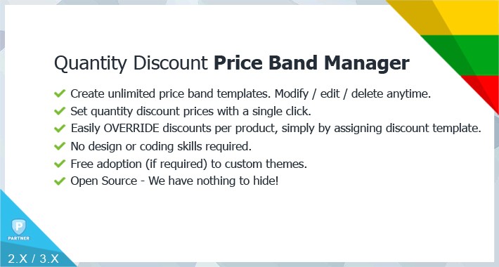 Quantity Discount Price Bands Manager