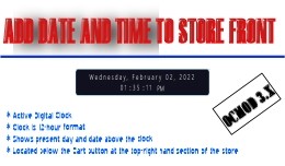 Add Date and Time to Store Front - OpenCart 3.x ..