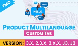 Tmd product custom tab Multilanguage