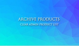 ARCHIVE ADMIN PRODUCTS