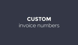 Custom invoice numbers