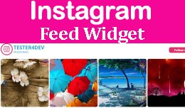 Premium Instagram Feed Widget / Photo Slide Show..