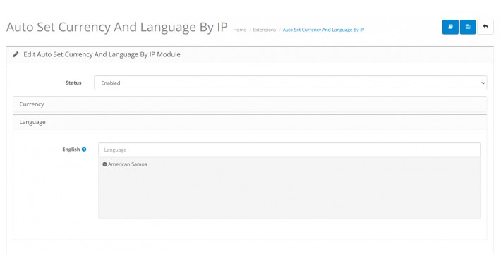 Auto Set Currency And Language By IP