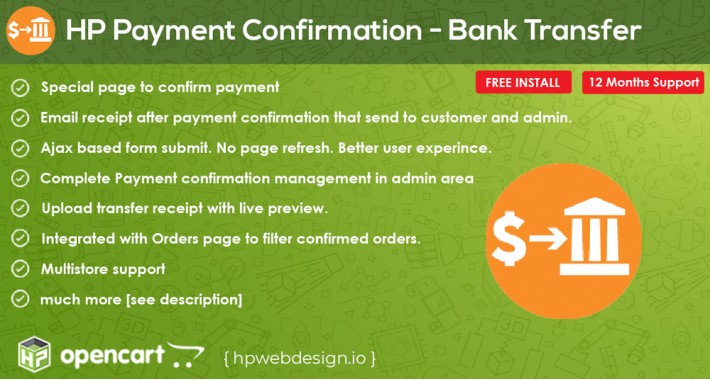 Konfirmasi Pembayaran Bank Transfer OpenCart [Advanced]