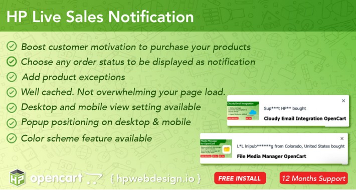 Live Sales Notification [Advanced]