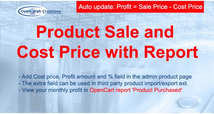 Product Sale and Cost Price