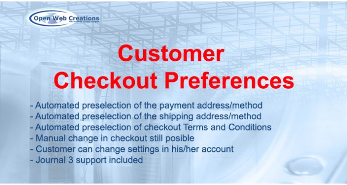 Customer Checkout Preferences