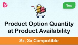 Product Option Quantity at Product Availability