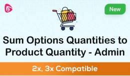 Sum Options Quantities to Product Quantity - Admin
