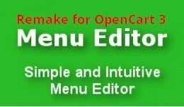 Menu Editor - Remake for OpenCart 3
