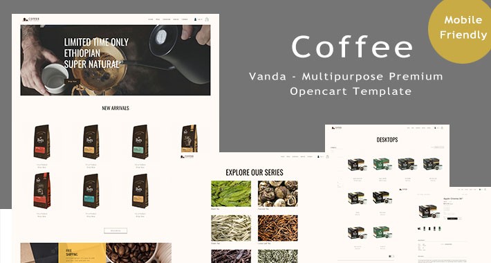 Coffee - Modern Minimalistic eCommerce Website Opencart Theme