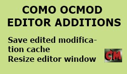 Como OCMOD Editor additions