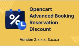 Opencart Advanced Booking Reservation Discount