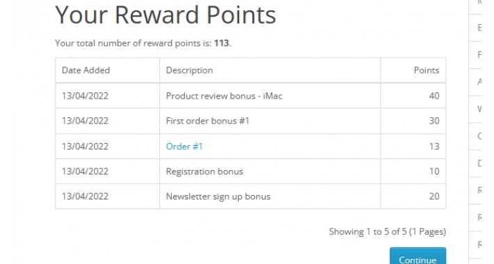 GGW Flexi Auto Reward Points Open Cart 3