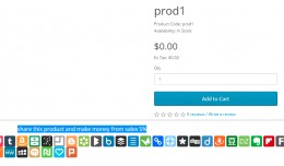 affiliate link for each product