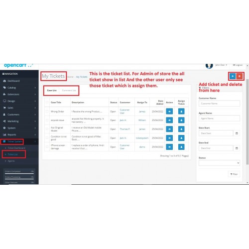 OpenCart Advanced Customer Support Ticket System OpenCart Advanced Customer Support Ticket System