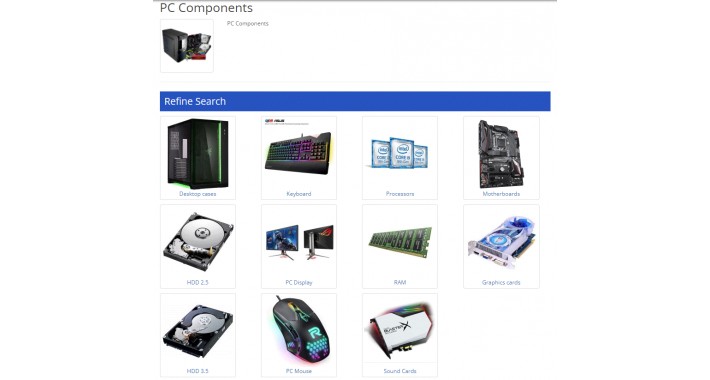 Categories Images in Refine search