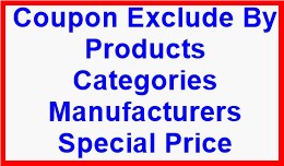 Coupon Exclude By Products Categories Manufactur..