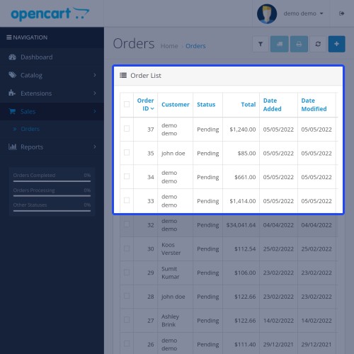OpenCart Opencart The Courier Guy Shipping