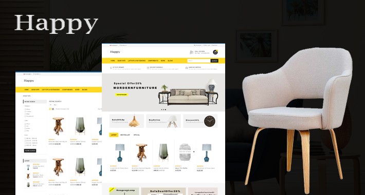 Furniture Mega Multi Store Premium Opencart Theme