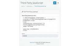 Opencart 4 Third-Party JS - Google Analytics