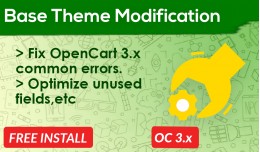 Base Theme Modification - OpenCart Fixes & E..