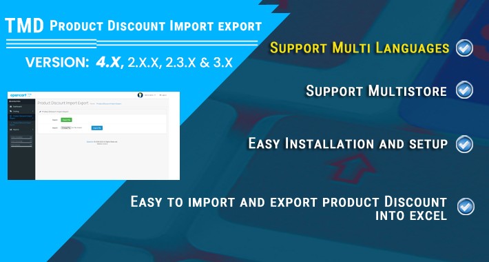 Product Discount import Export