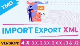Import and Export XML ( 1.5.x ,2.x , 3.x & 4..