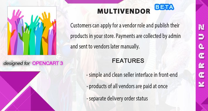 Multivendor store (Opencart 3) BETA version