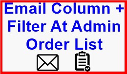 Email Column + Filter At Admin Order List