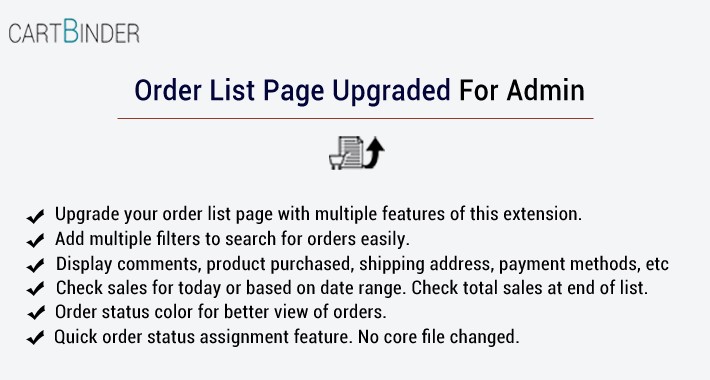 Improved / Upgraded Sales Order List Page For Admin