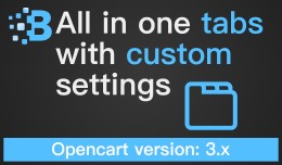 All in one tabs with custom setting