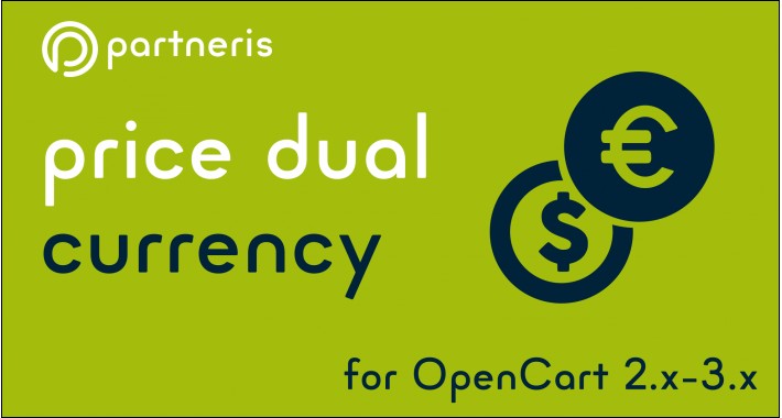 Price Dual Currency Display for OpenCart 1.5.x - 3.x