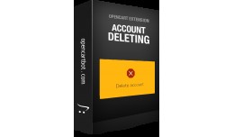 Delete Account - Extension for OpenCart 3