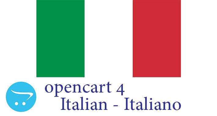 Opencart 4.X - Full Language Pack - Italian Italiano