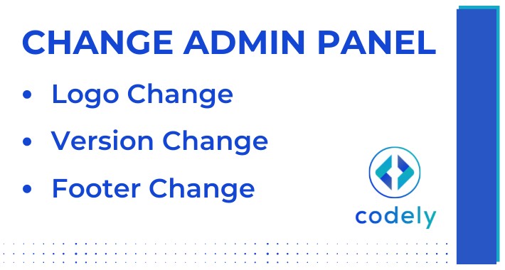 Admin Header Logo & Footer Copyright