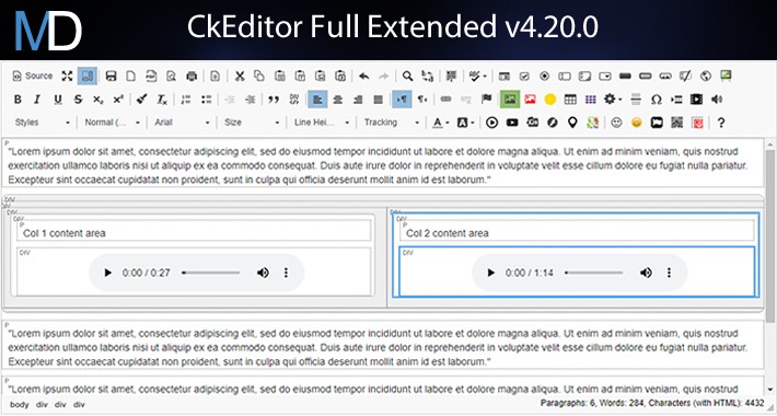CkEditor Full Extended v4.20.0