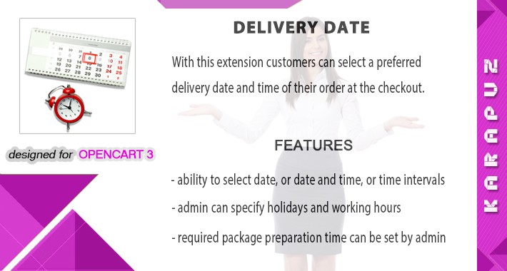 Delivery Date (for Opencart 3)