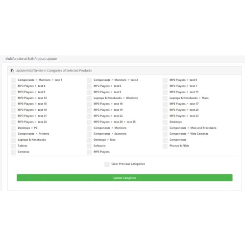 OpenCart - Bulk Product Update PRO