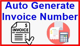 Auto Generate Invoice Number