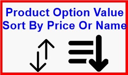 Product Option Value Sort By Price Or Name